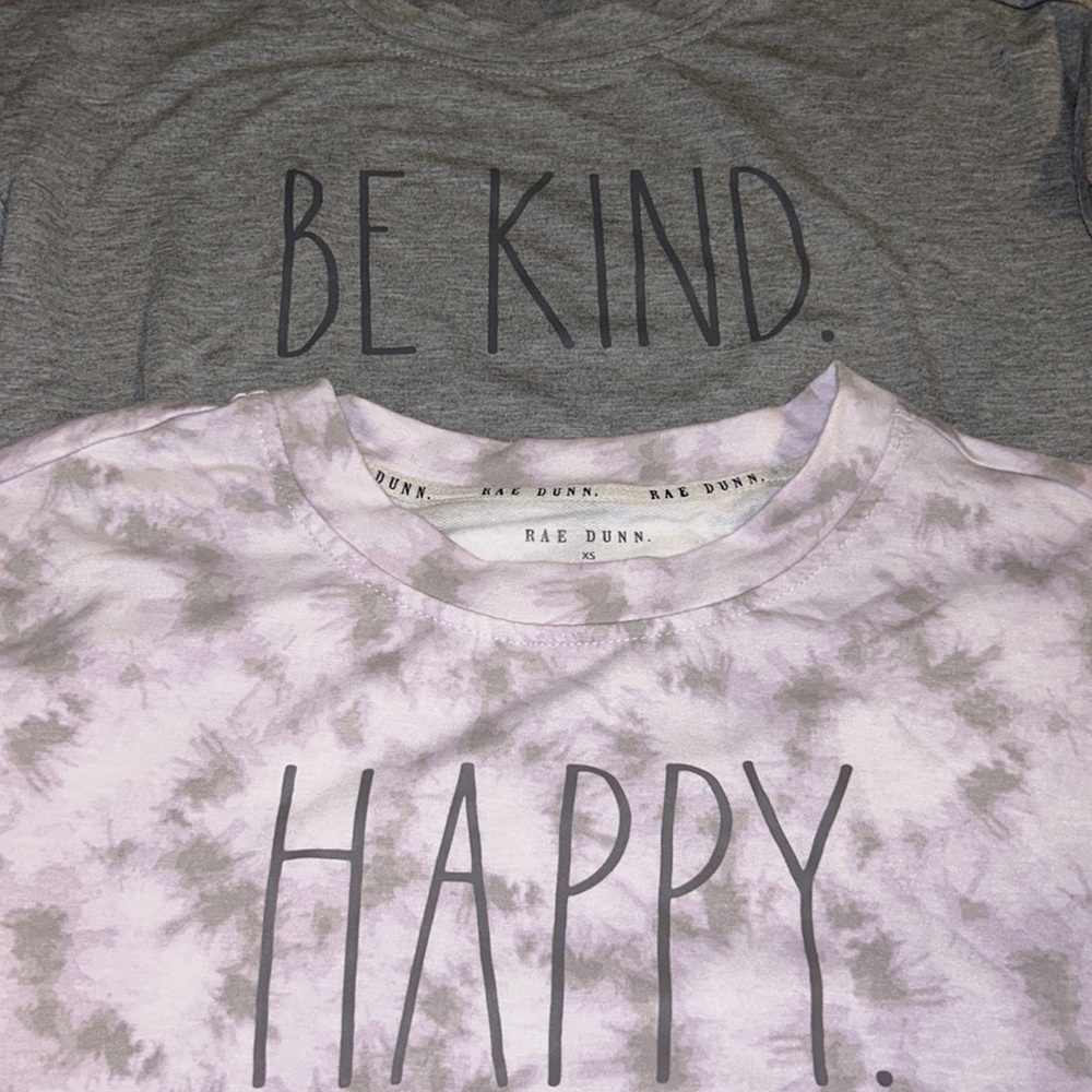 Bundle of 2: Rae Dunn Inspirational Cuffed T’s - Picture 2 of 6